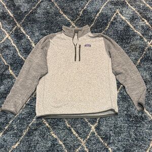 Patagonia Men's Two-Tone Gray Zip-Up Sweater
